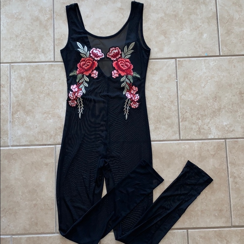 Sheer Rose One Piece